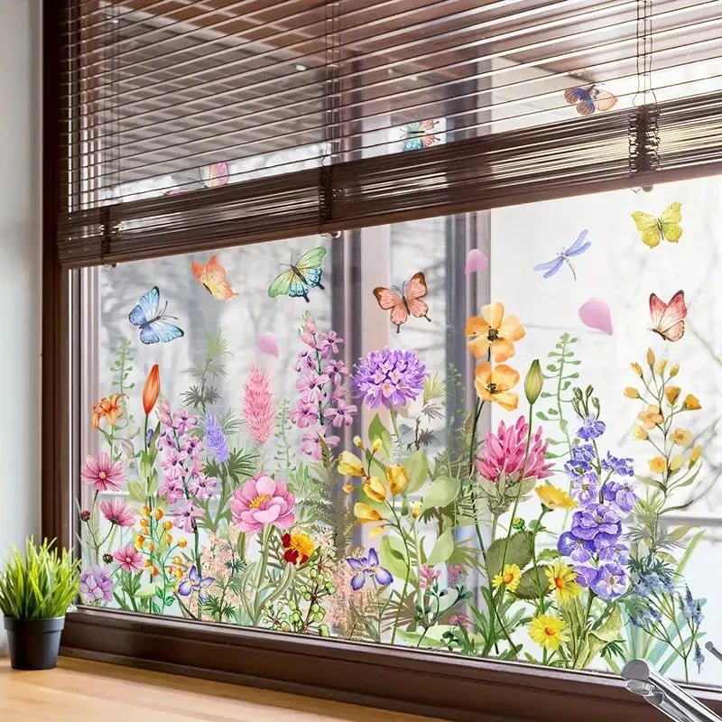 Florenza™ - Floral Window Stickers for a Bright Spring Refresh (2+1 Free) - Evesbury