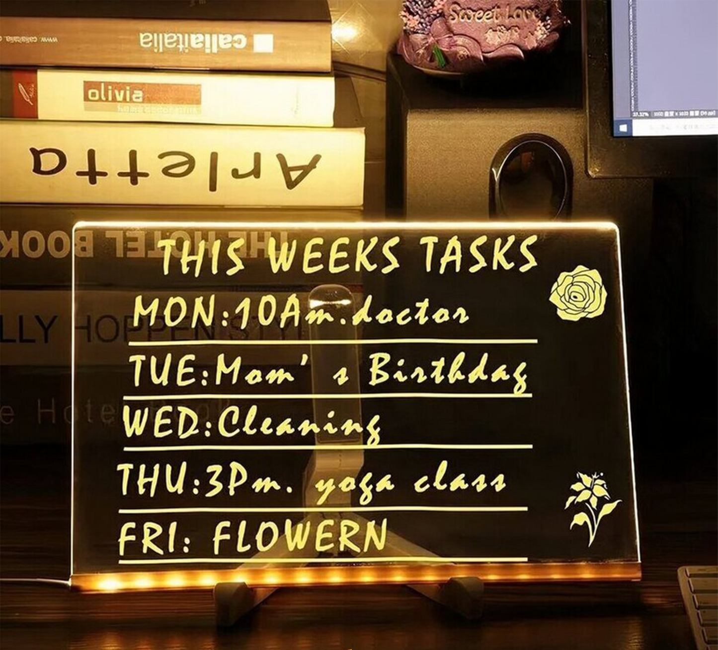 Gleamo™ - Glowing Acrylic Note Board (50% Off)