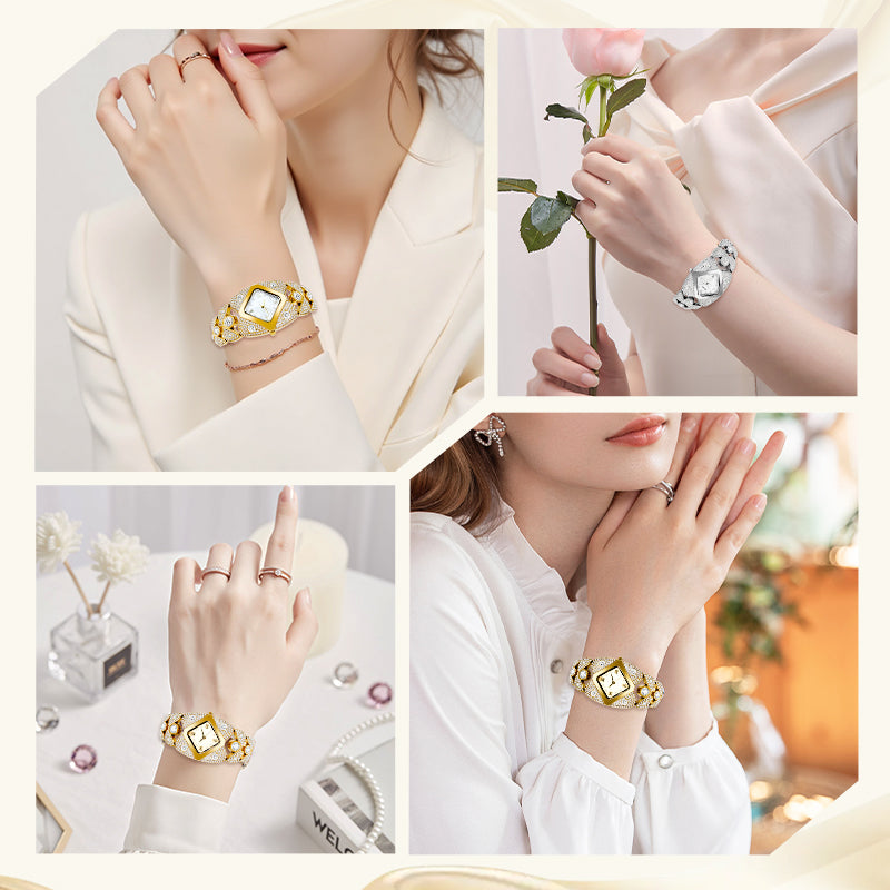 Lucelina™ – Elegant Vintage-Style Stone Watch (50% Off)