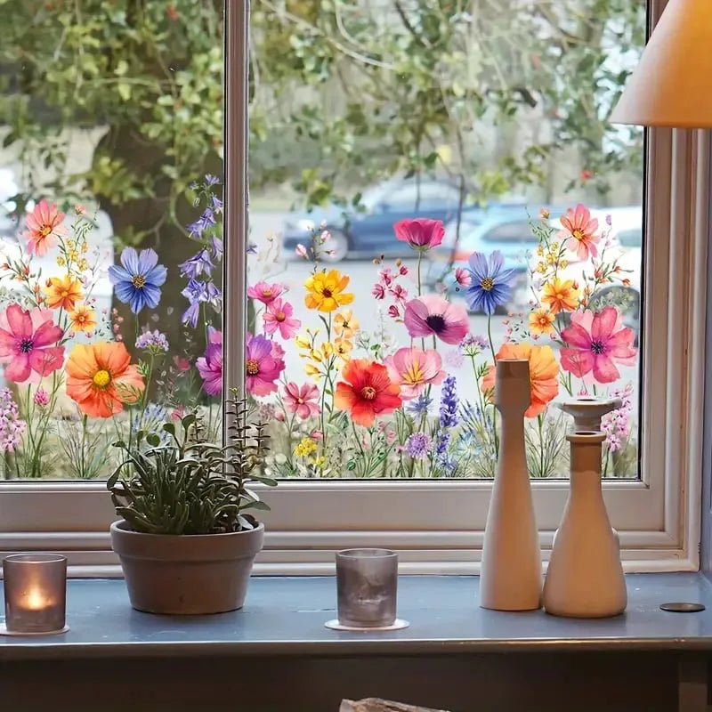 Florenza™ - Floral Window Stickers for a Bright Spring Refresh (2+1 Free) - Evesbury