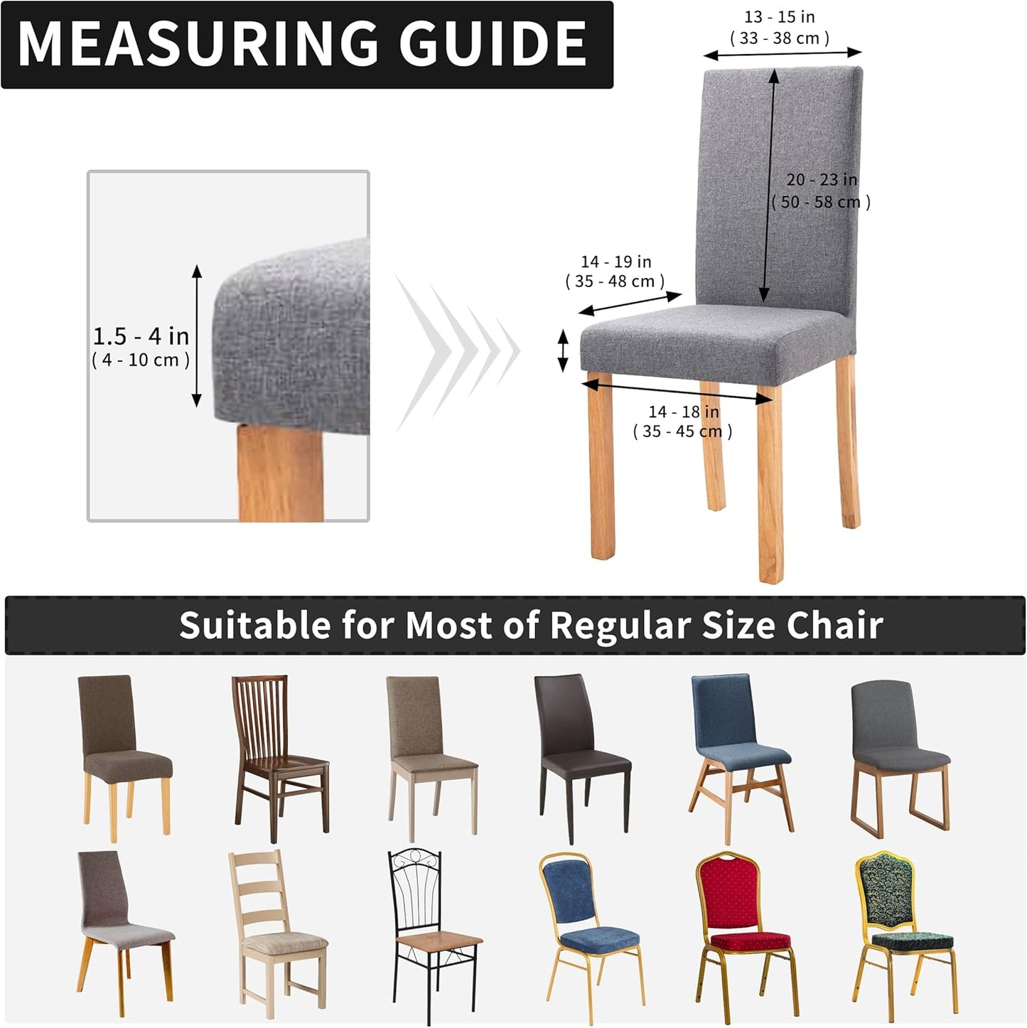 Chairmella™ - Premium stretch chair covers for durable protection Jacquard (50% Off)