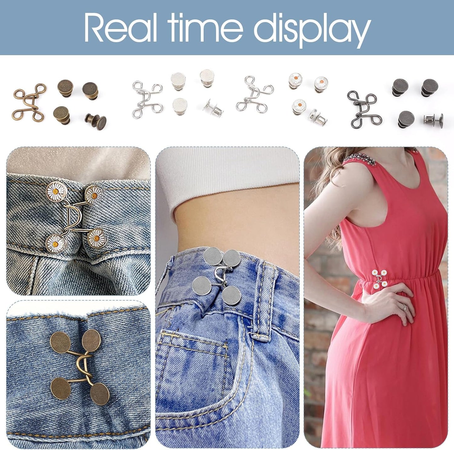 Waistella™ – Reusable Button Tightener for Better Fit (2+2 Free)