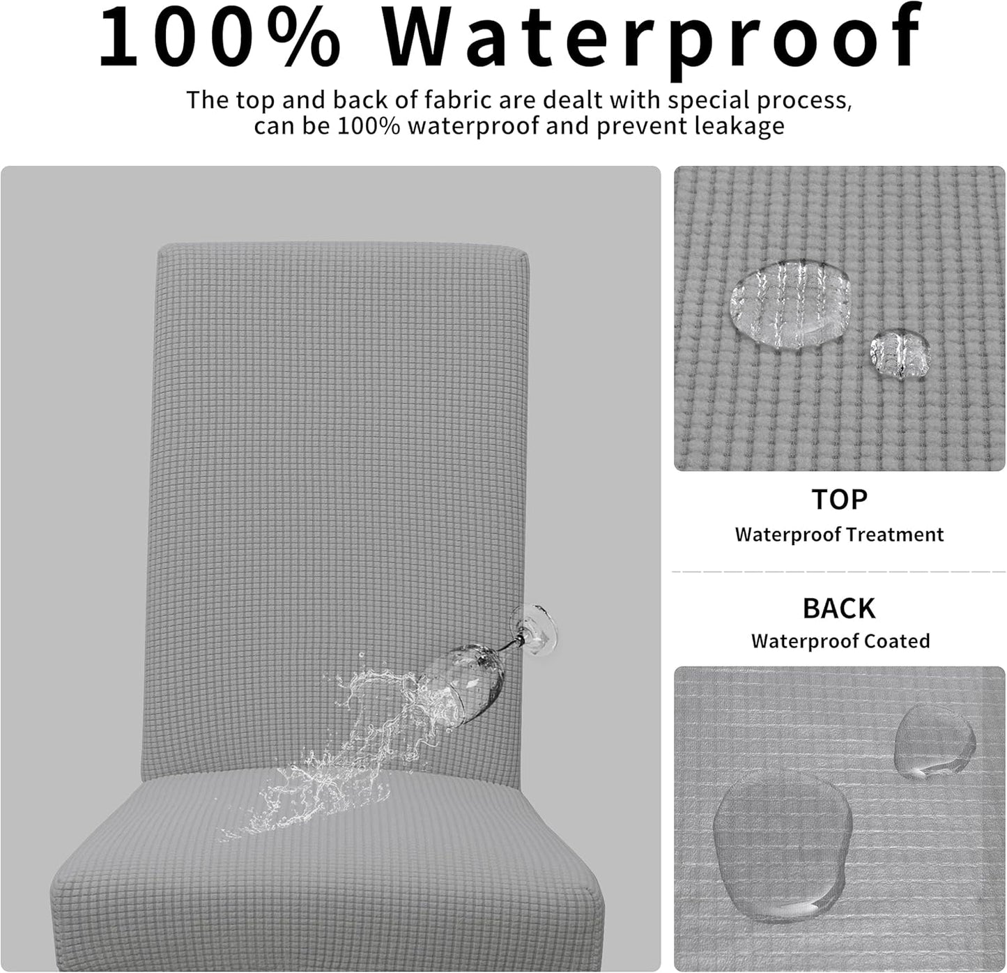 Chairmella™ - Premium stretch chair covers for durable protection Jacquard (50% Off)