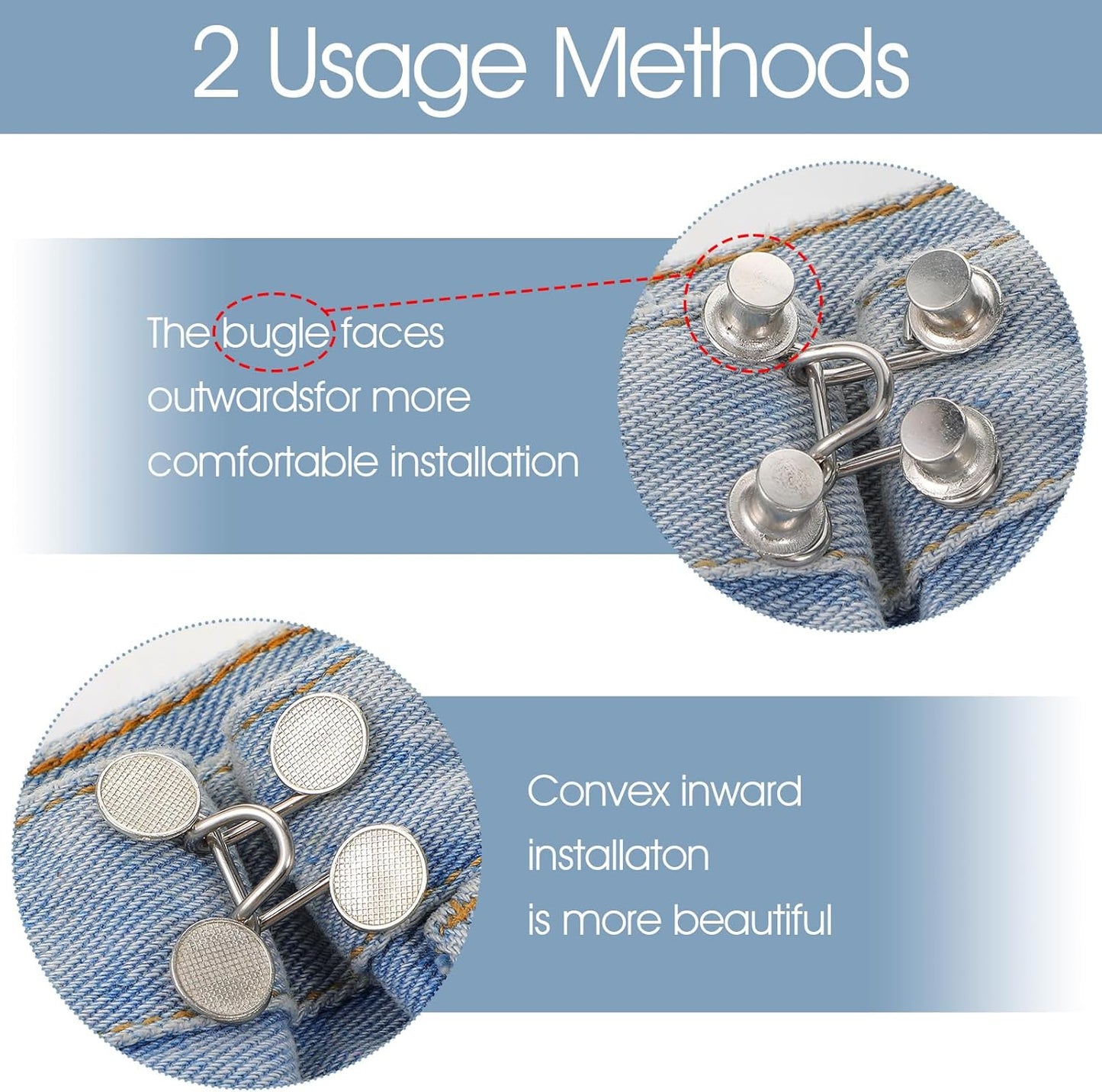 Waistella™ – Reusable Button Tightener for Better Fit (2+2 Free)