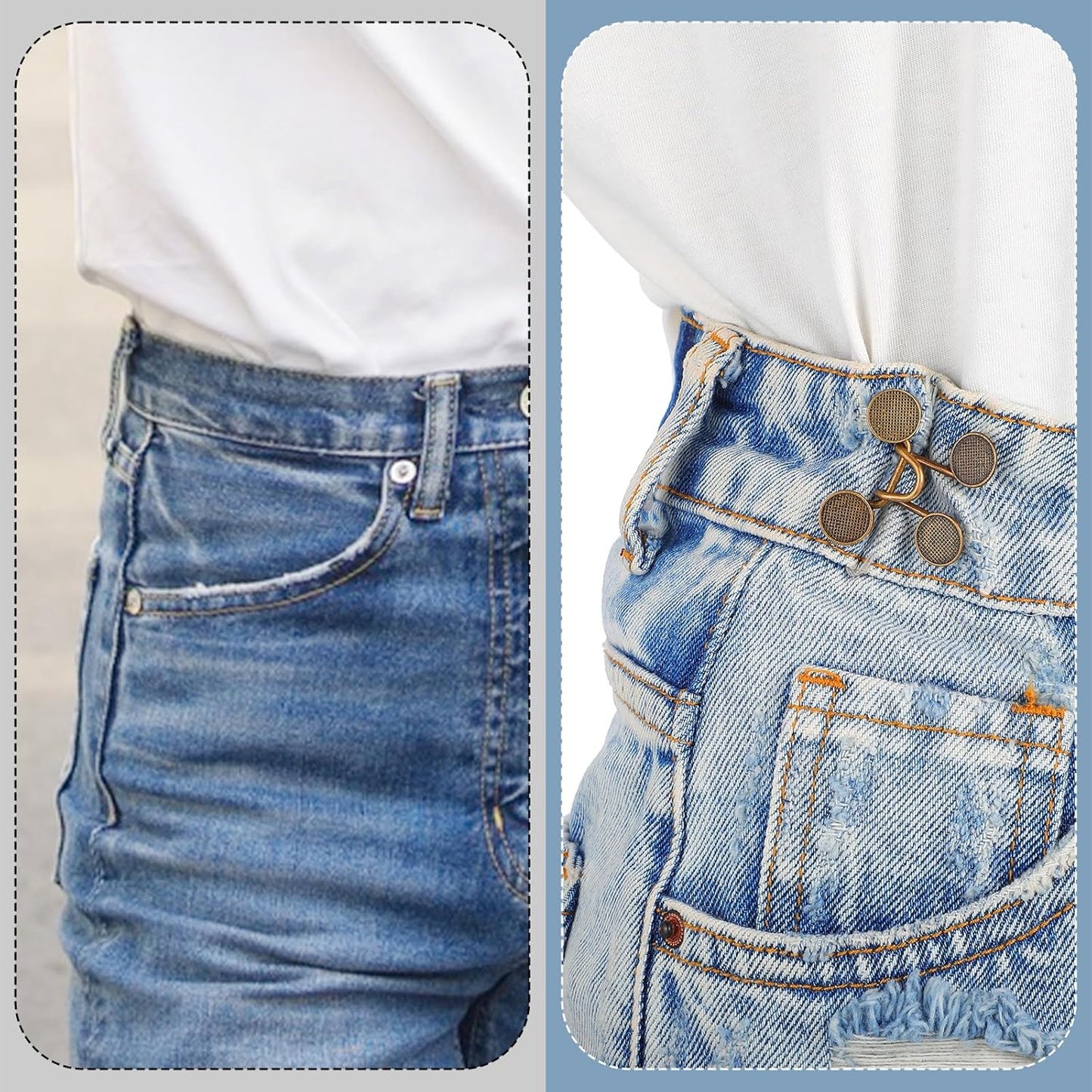 Waistella™ – Reusable Button Tightener for Better Fit (2+2 Free)