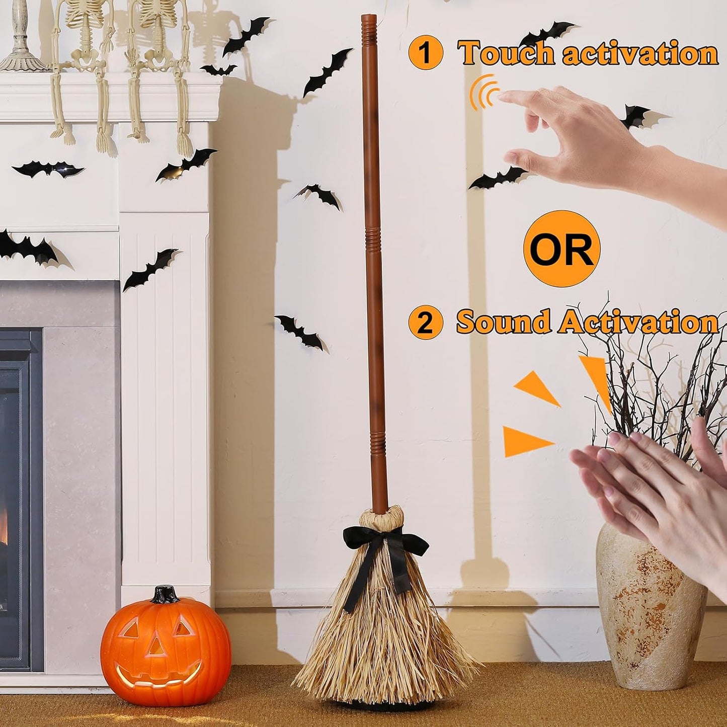 SpellSweep™ – Floating Witch’s Dancing Broom Decor (50% Off)