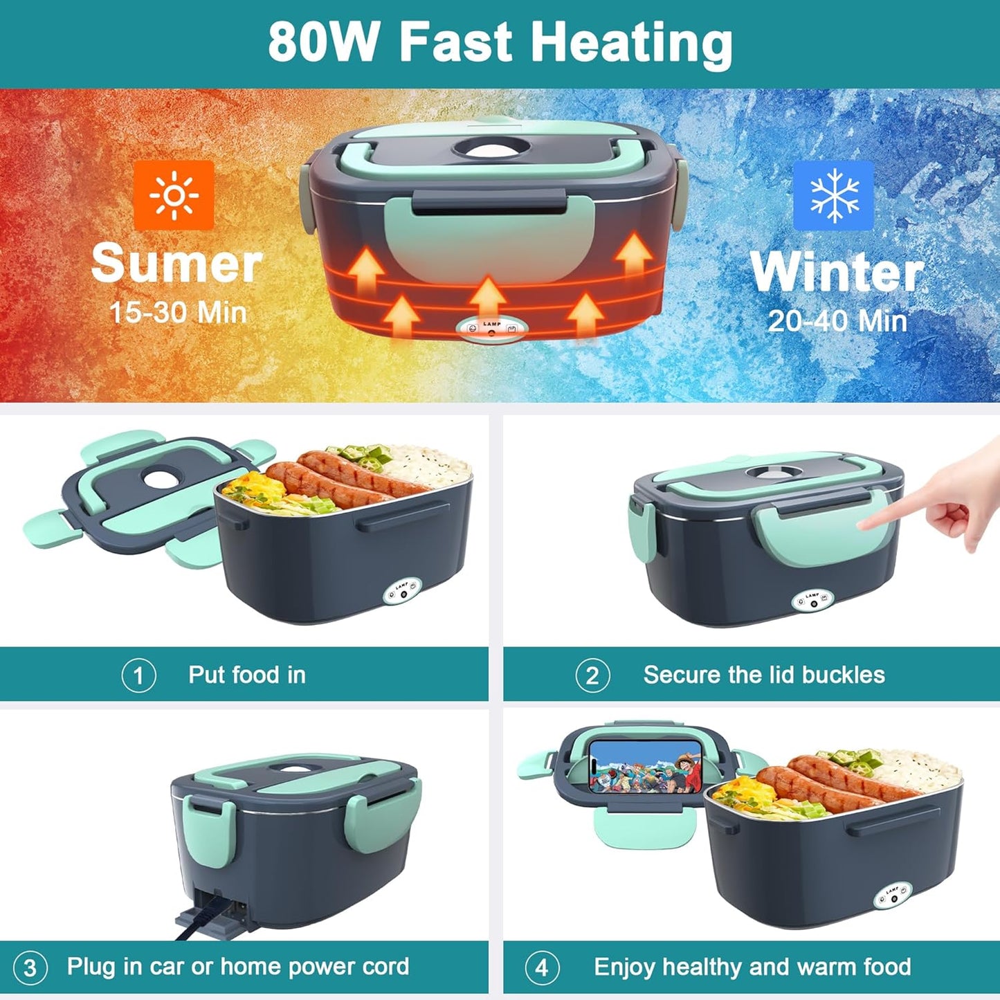 Warmish™ – Portable Electric Lunchbox (50% Off)