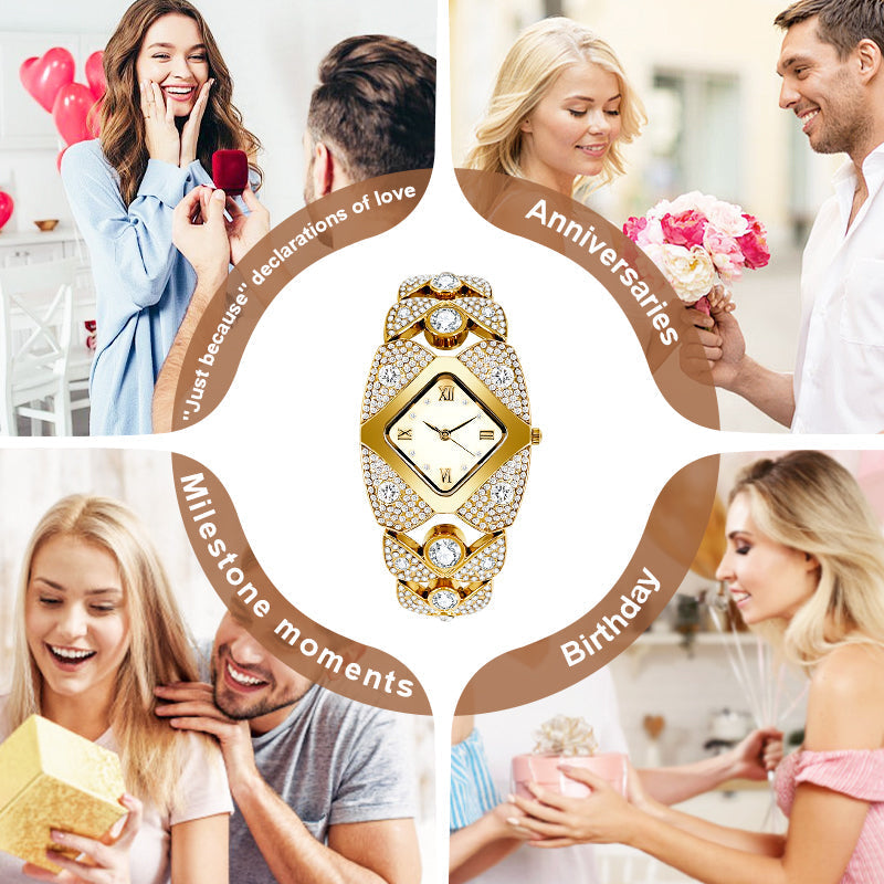 Lucelina™ – Elegant Vintage-Style Stone Watch (50% Off)