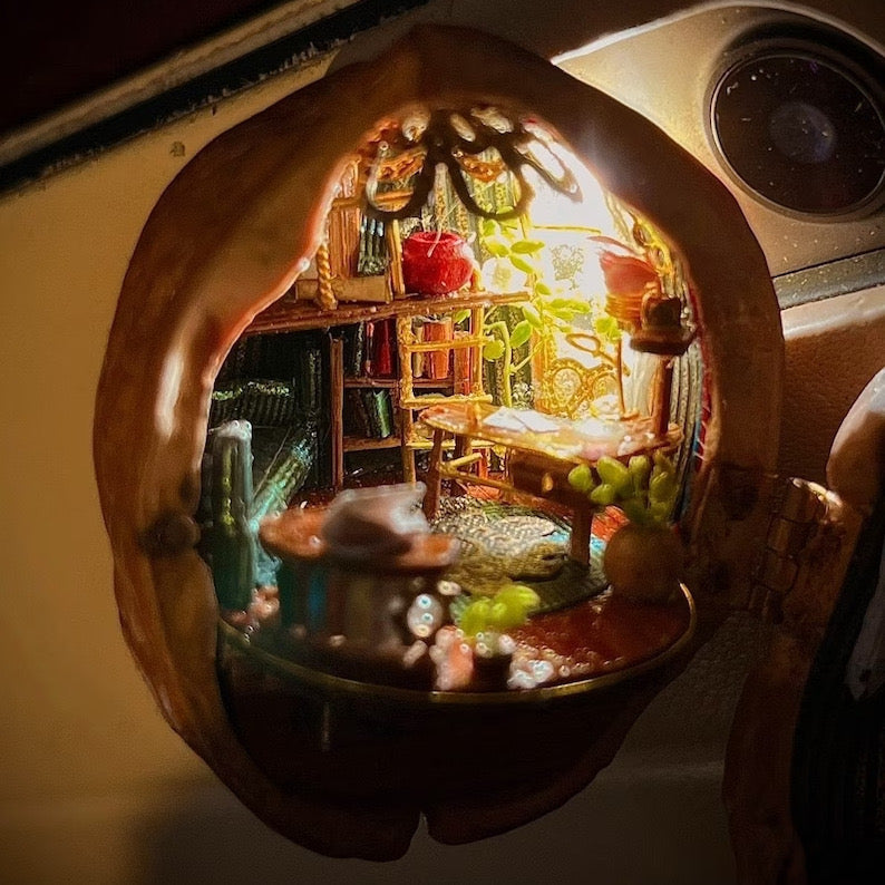 Elowood™ – Handcrafted Storybook Scene Inside a Walnut (50% Off)