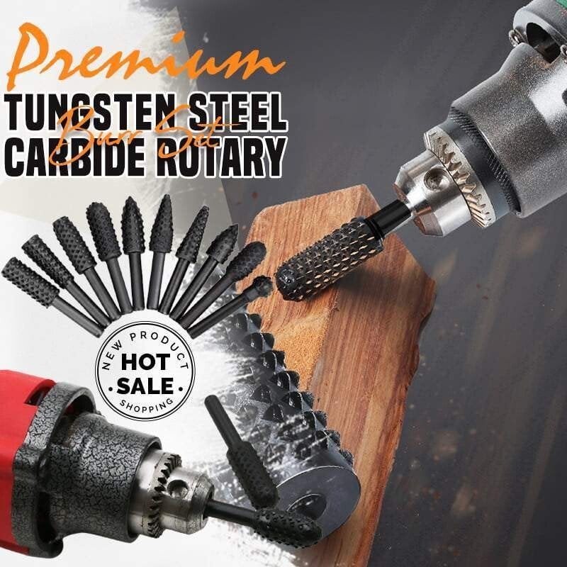 Carvilo™ - Tungsten Steel Carbide Rotary Burr Set