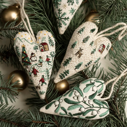 Stitchmas™ – DIY Heart Ornament Embroidery Kit