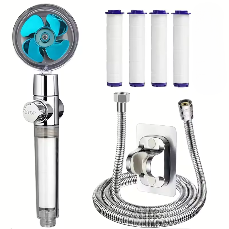 Turbelle™ - 360° Rotating High-Pressure Shower Head Set (50% Off)