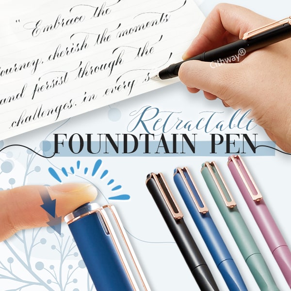 Inkava™ - Smooth Writing Retractable Fountain Pen