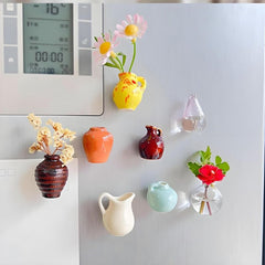Joylet™ - 8 Cute Mini Vase Refrigerator Magnets