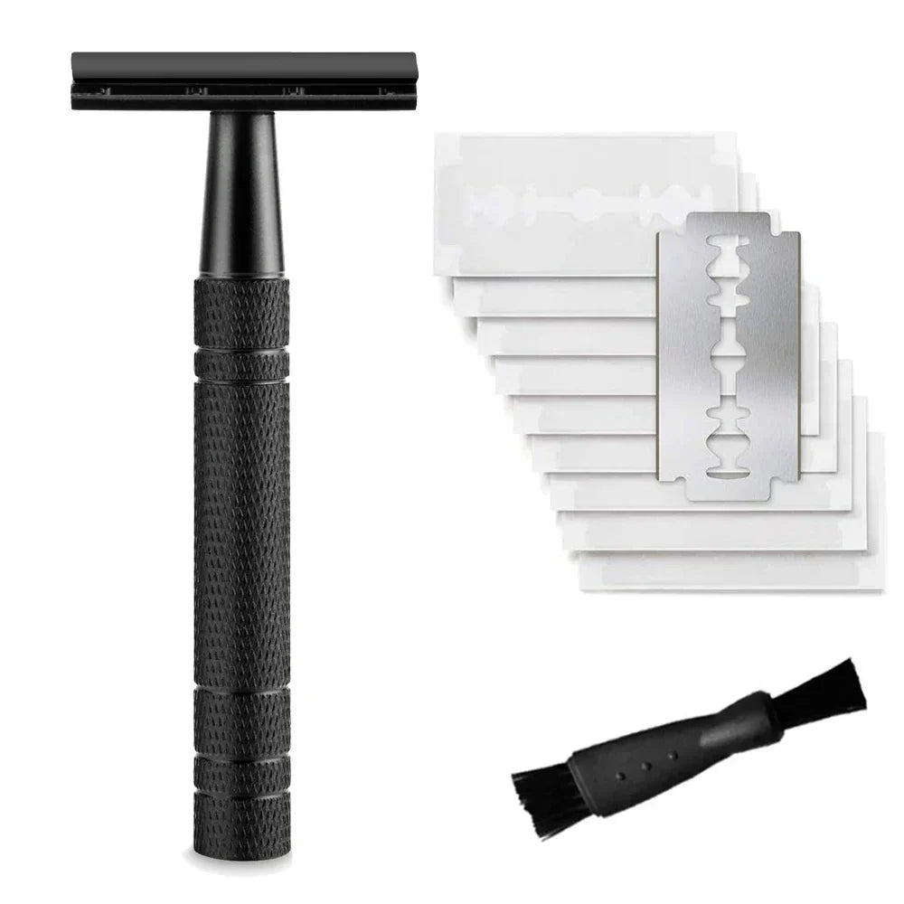 Shaveli™ - Safety Razor + 10 Free Premium Blades (40% Off) - Evesbury