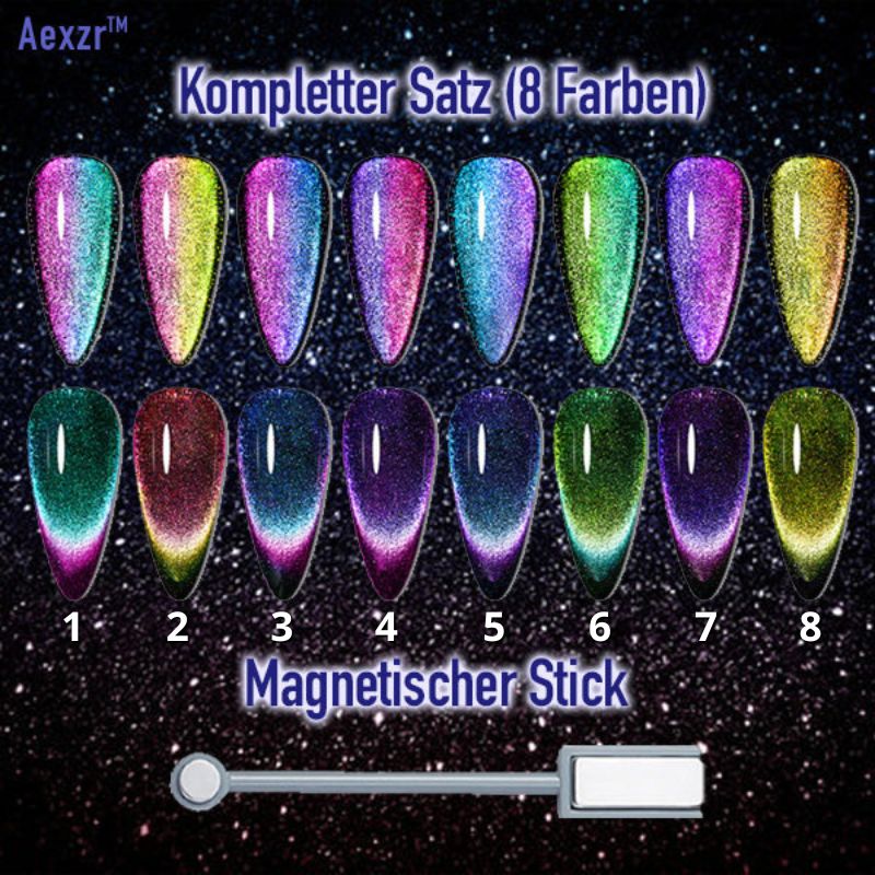 Aexzr™ - Magnetic Gel Polish for 3D Shine (2+1 Free) - Evesbury