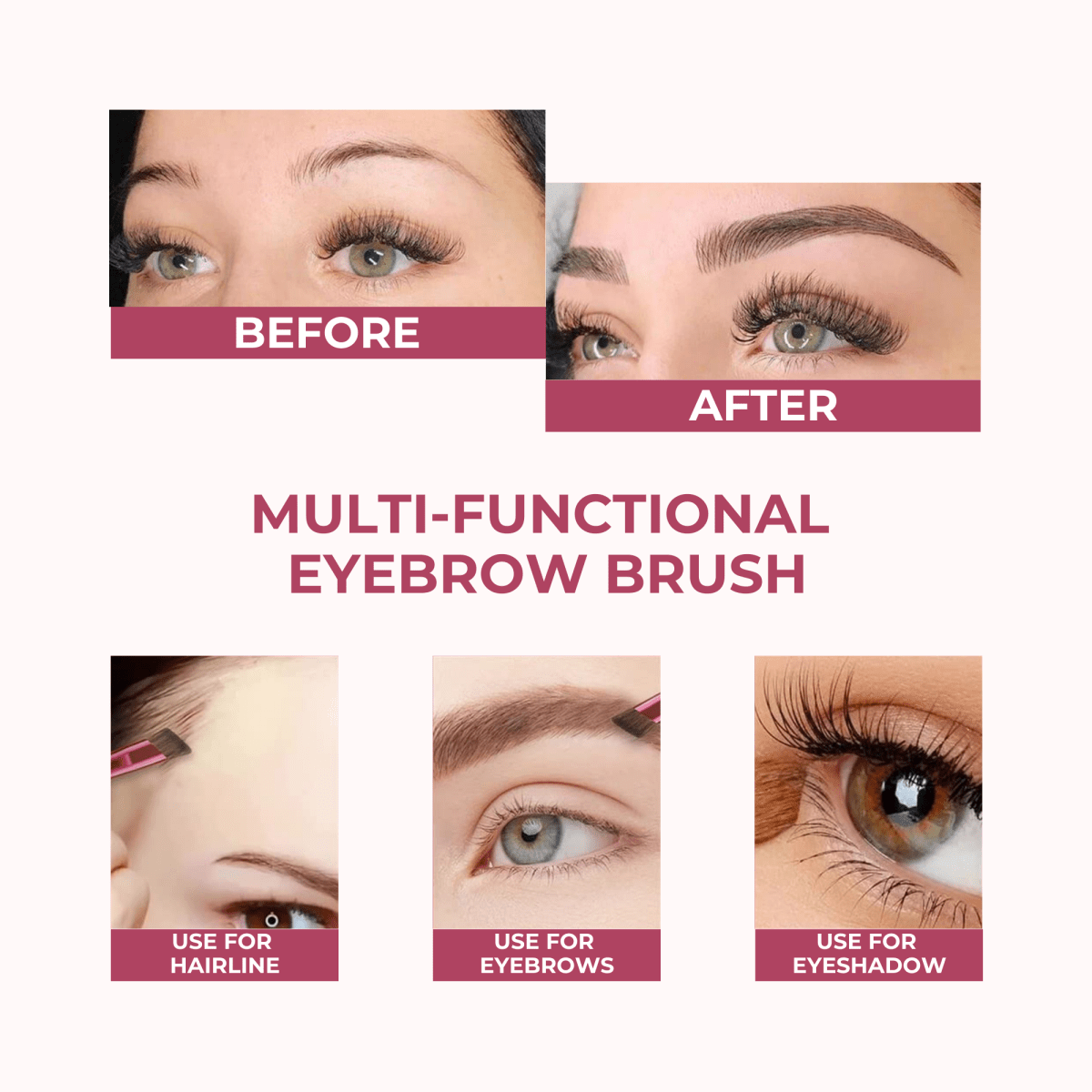 Browsic™ - 2.0 Precision Brow Brush + Free Stencils (50% Off) - Evesbury