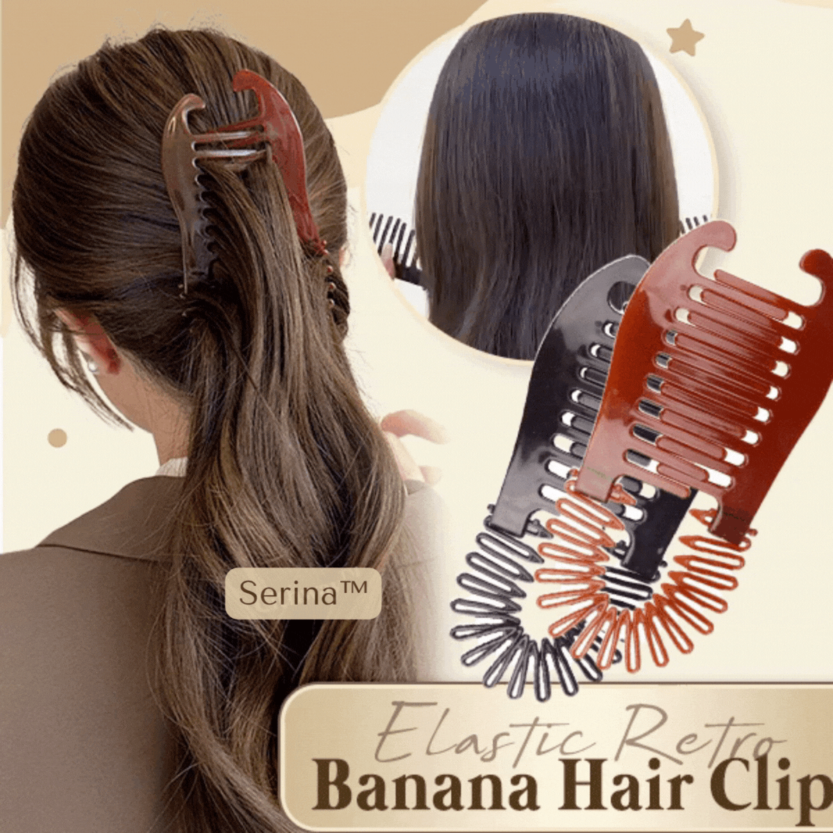 Serina™ – Sleek Scorpion Banana Hairclips (1+1 Free)