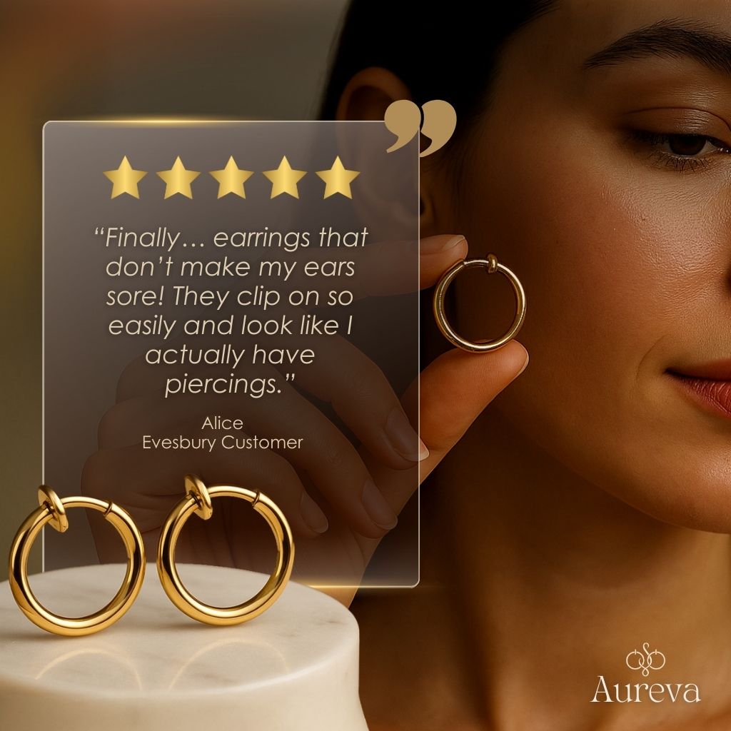 Aureva™ – Retractable Comfort Earrings (1+1 Free)