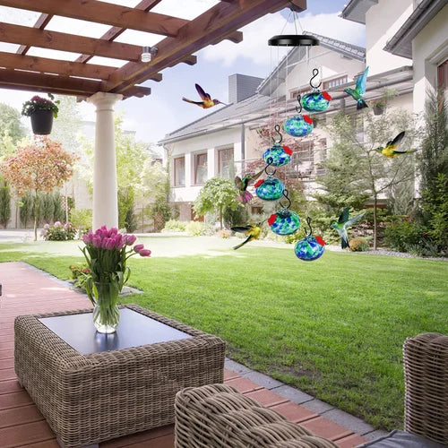 Sonatura™ - Charming Wind Chimes Hummingbird Feeder