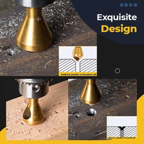 Chamfrix™ – Titanium-Coated Chamfer Bits for Smooth Finishes (50% Off)