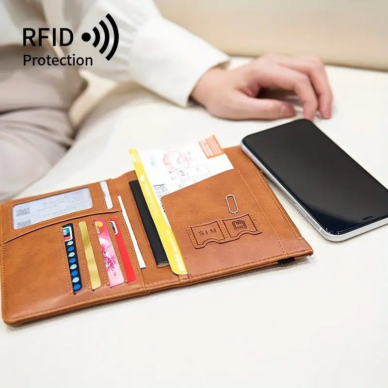 Traveluxe™ - RFID Passport Wallet for Secure Travel (50% Off) - Evesbury