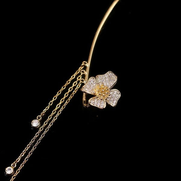 Aurelune™ – Butterfly and Flower Tassel Earrings (50% Off)