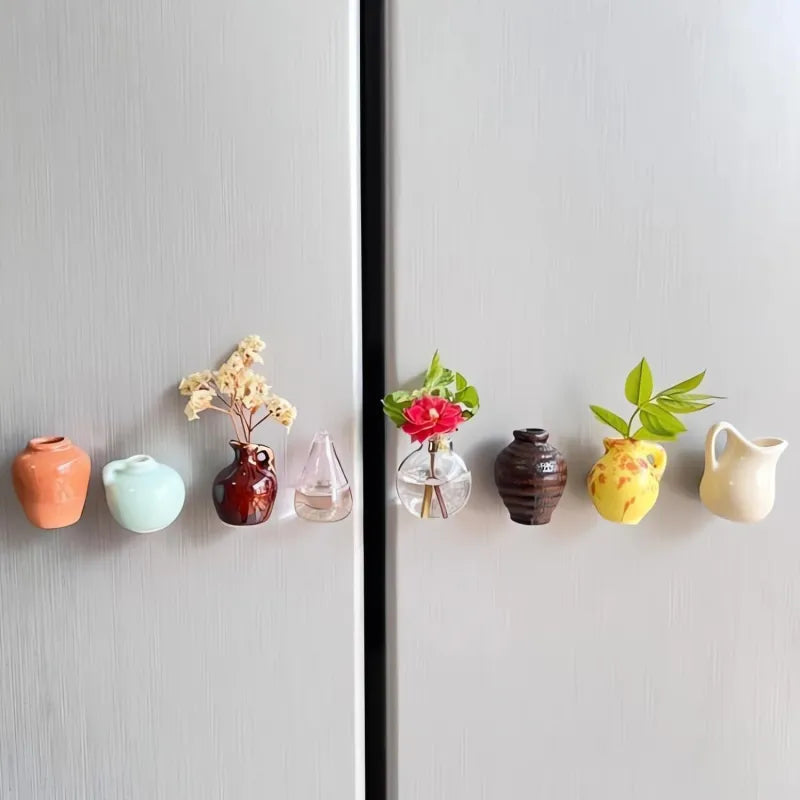 Joylet™ - 8 Cute Mini Vase Refrigerator Magnets