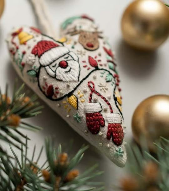 Stitchmas™ – DIY Heart Ornament Embroidery Kit