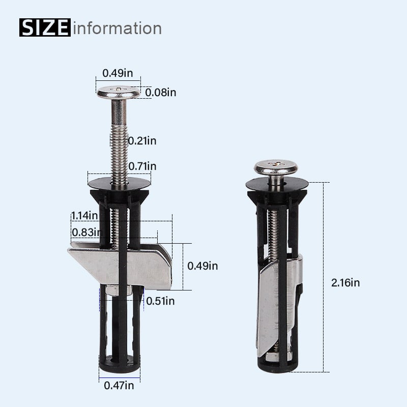 ToiLock™ – heavy - duty toilet seat bolt (1+1 Free) - Evesbury