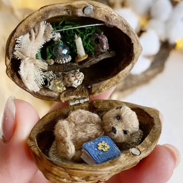 Elowood™ – Handcrafted Storybook Scene Inside a Walnut (50% Off)