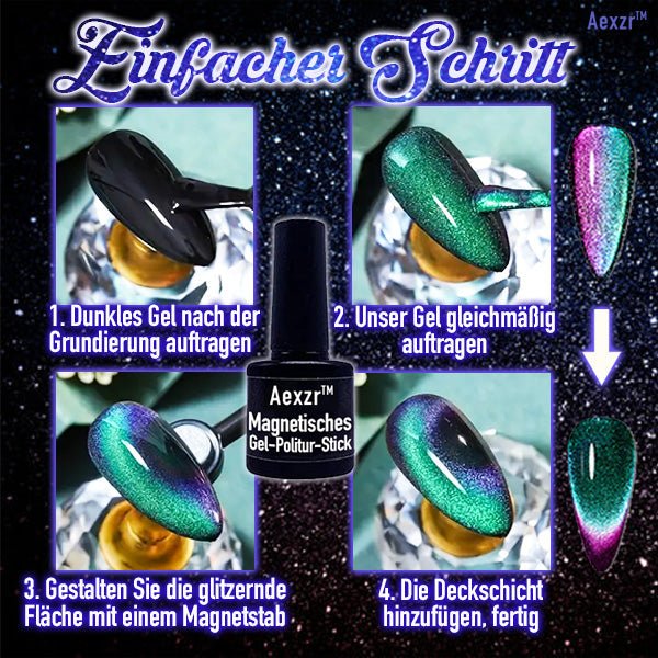 Aexzr™ - Magnetic Gel Polish for 3D Shine (2+1 Free) - Evesbury