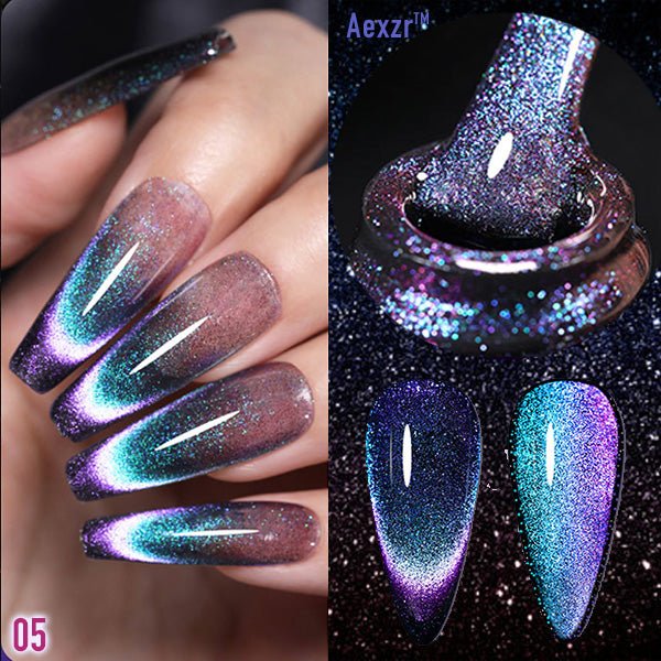 Aexzr™ - Magnetic Gel Polish for 3D Shine (2+1 Free) - Evesbury