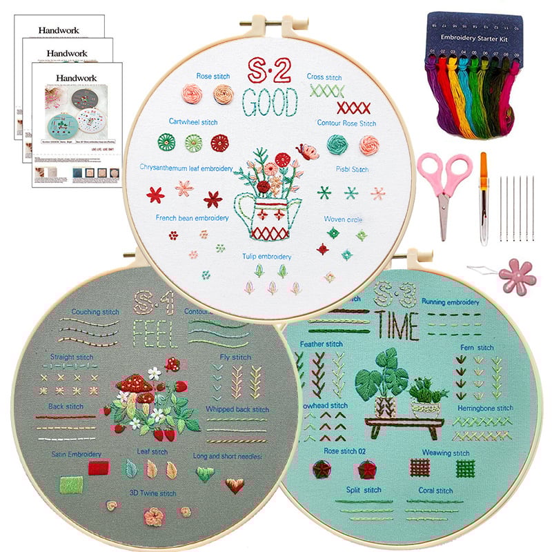 Embelia™ – Embroidery Starter Kit for Beginners (50% Off)