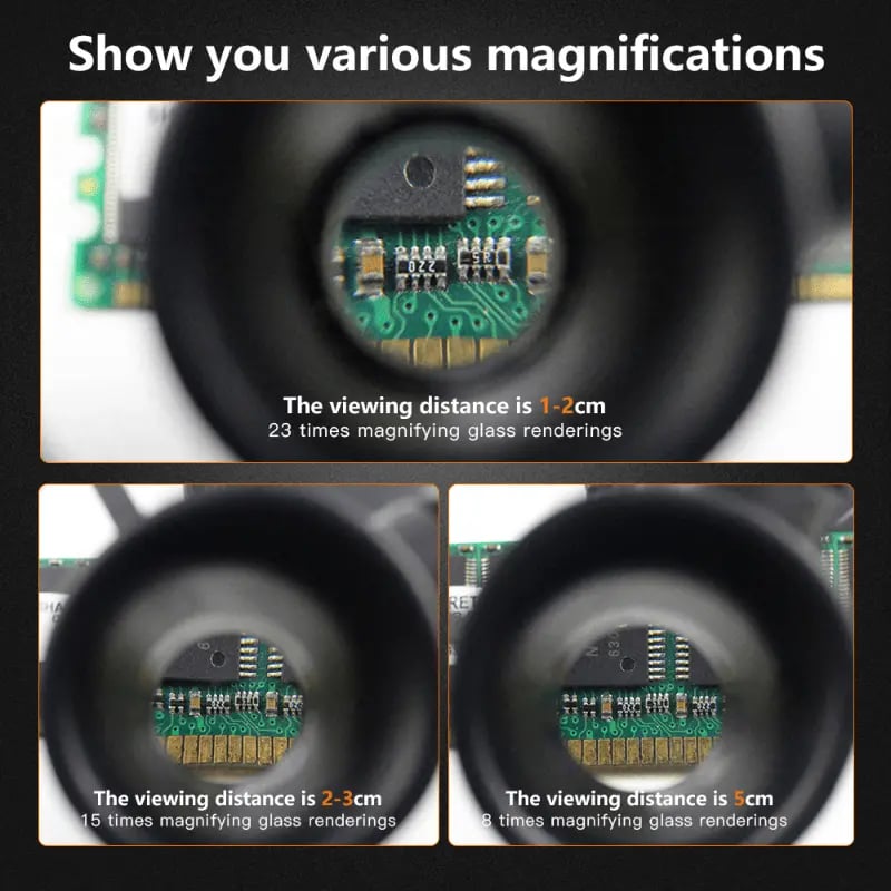MagniPro™ – LED Magnifying Glasses with Interchangeable Lenses (50% Off)