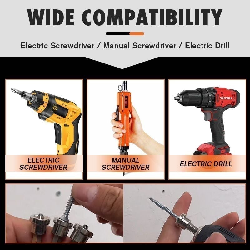 HexiSet™ – Magnetic Depth-Control Screwdriver 5 Bits (50% Off)