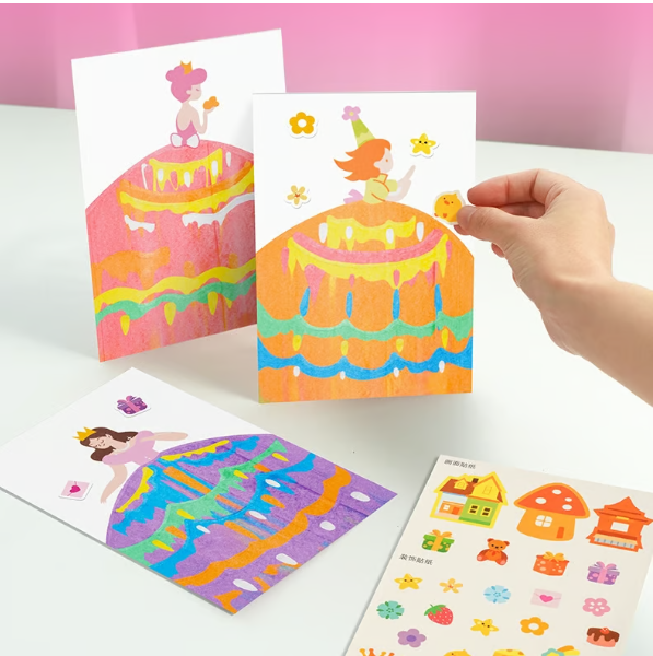 CraftWhirl™ - Colorful Scratch Painting Activity Kit (50% Off)