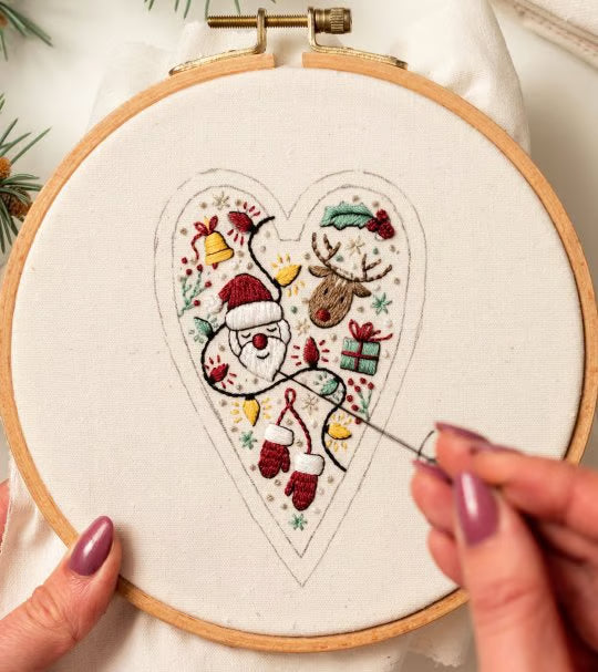 Stitchmas™ – DIY Heart Ornament Embroidery Kit