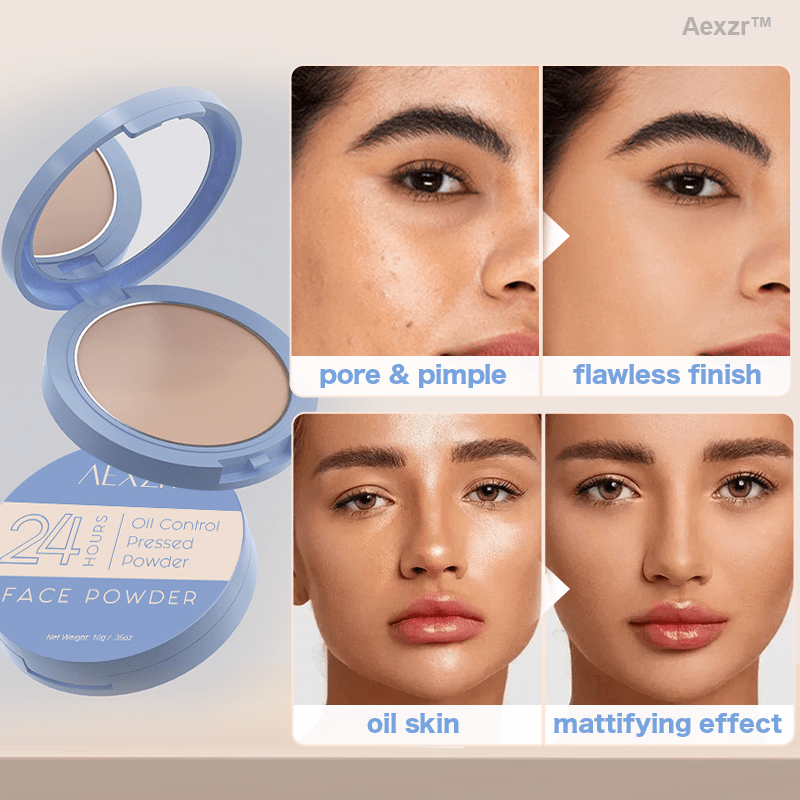 Aexzr™ - 24H Oil Control Powder for Matte Finish (1+1 Free) - Evesbury