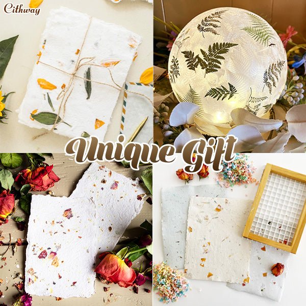 Cithway™ - Pressed Flower DIY Papermaking Set (30% Off) - Evesbury