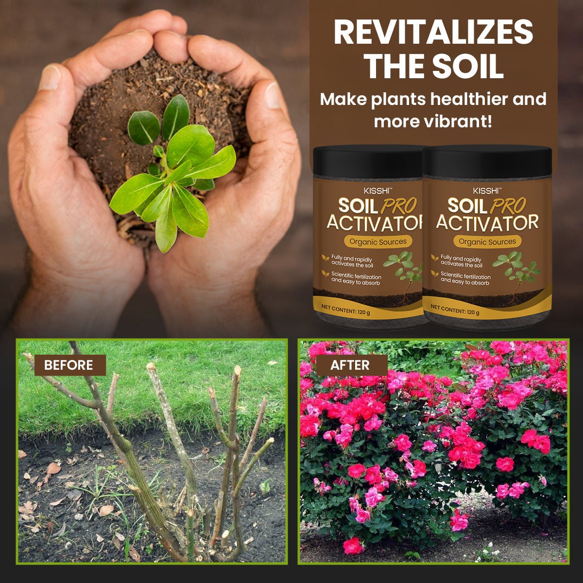 KISSHI™ - Soil Pro Activator (1+1 Free) - Evesbury