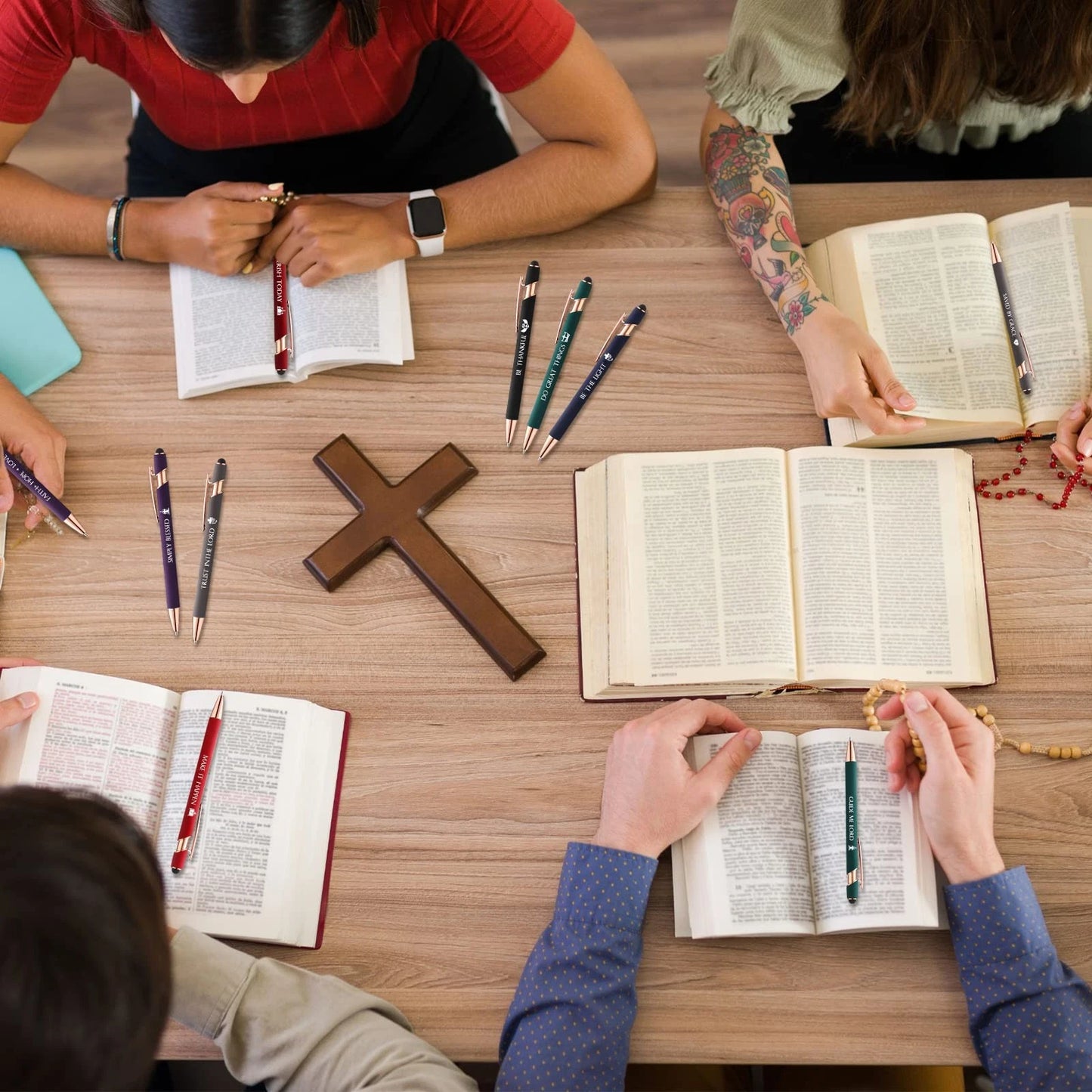 Inkria™ – 10 Pcs Bible Verse Pens with Stylus Tips (50% Off)