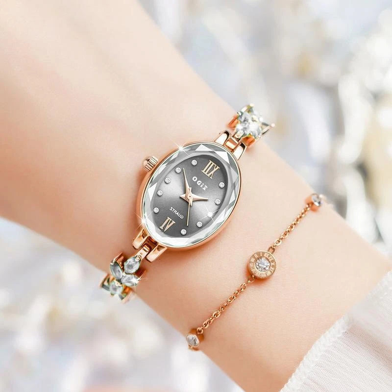 Quartzelle™ – Timeless Daily Watch with Subtle Sparkle (50%)
