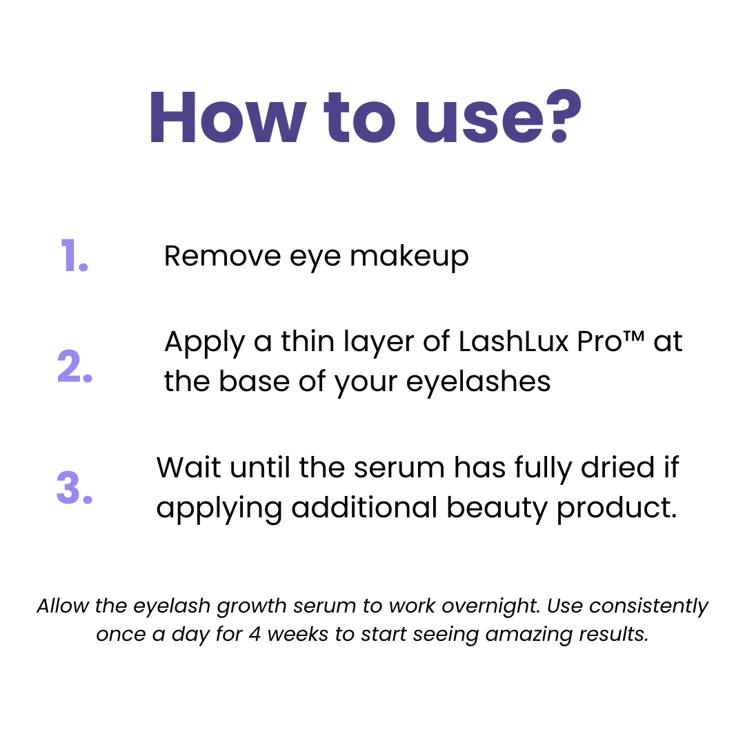 LashLux Pro™ - Lash Growth Serum (50% Off) - Evesbury