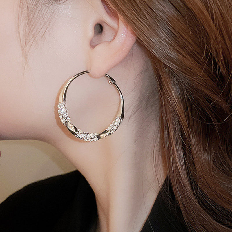 Zirenza™ - Elegant Zirconia Hoop Earrings (50% Off)