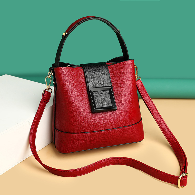 Ellabour™ – Structured Buckle Soft PU Leather Bag (60% Off)