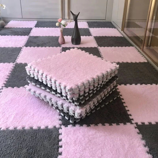 Snuglio™ - Plush Interlocking Carpet Tiles (10 Pieces)