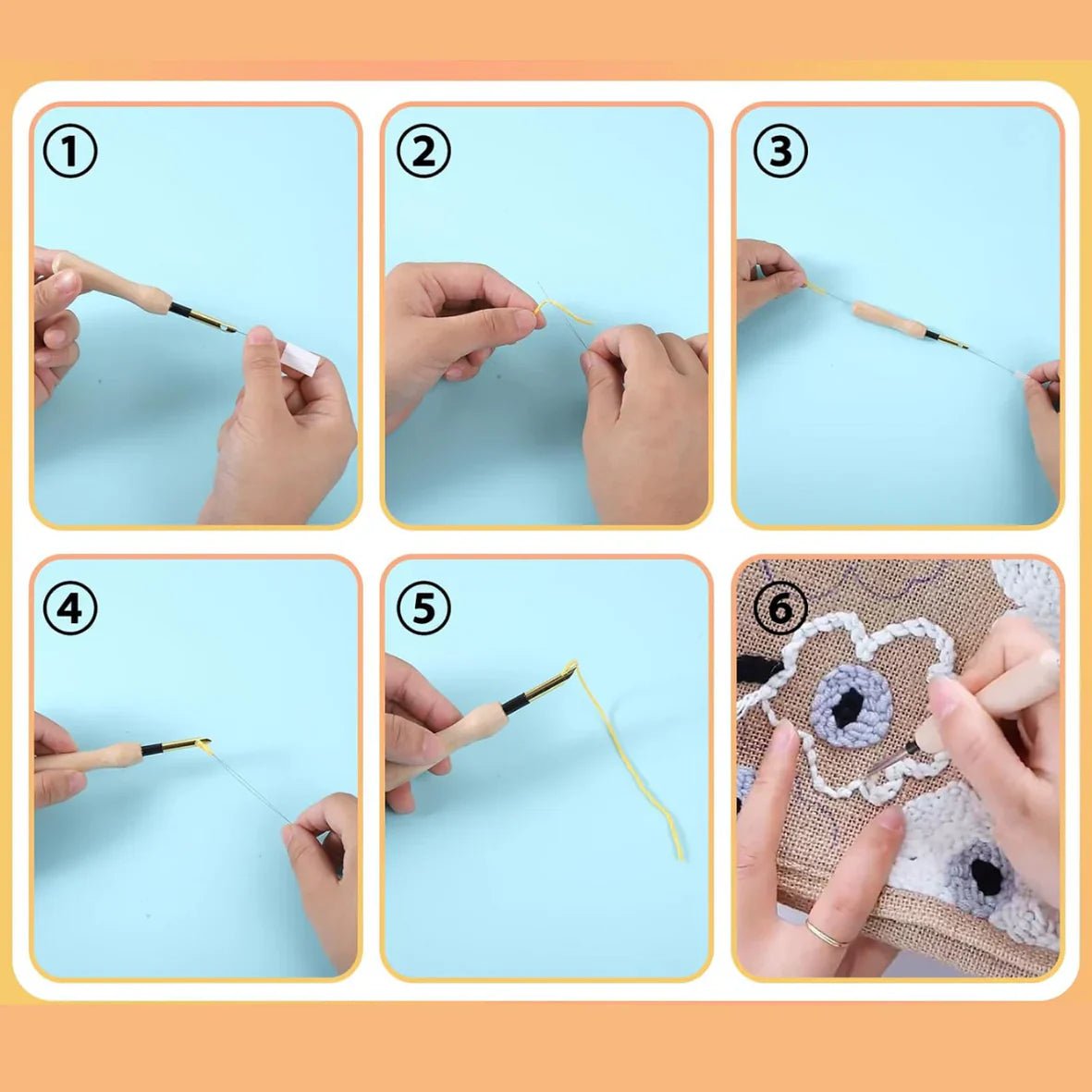 Maybloom™ - Punch Needle Kit for Stunning Floral Embroidery (50% Off) - Evesbury