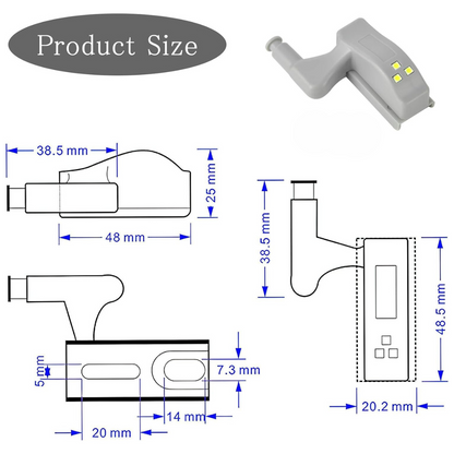 LumiHinge™ – 4Pcs Cabinet Sensor Light for Easy Visibility  (50% Off)