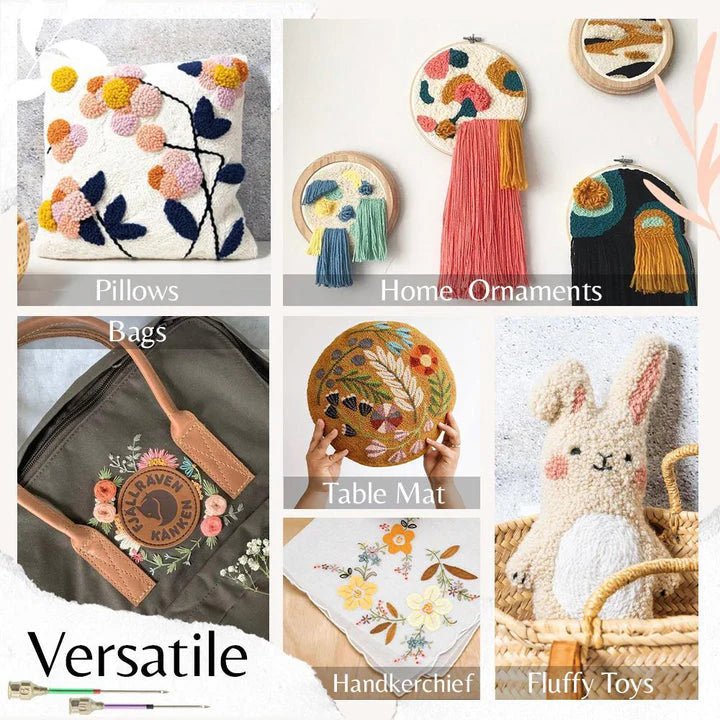 Maybloom™ - Punch Needle Kit for Stunning Floral Embroidery (50% Off) - Evesbury